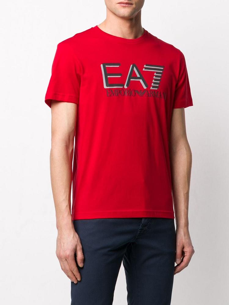 Camiseta Ea7 Emporio Armani Branded Hombre Rojas | DPFTFTDG