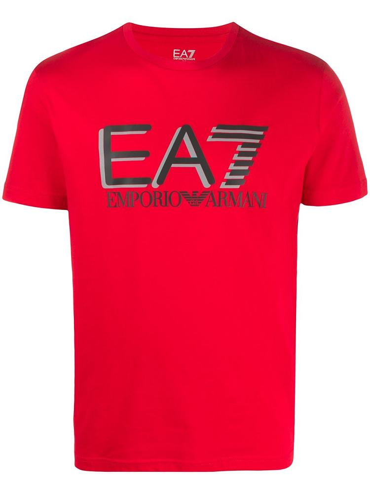 Camiseta Ea7 Emporio Armani Branded Hombre Rojas | DPFTFTDG