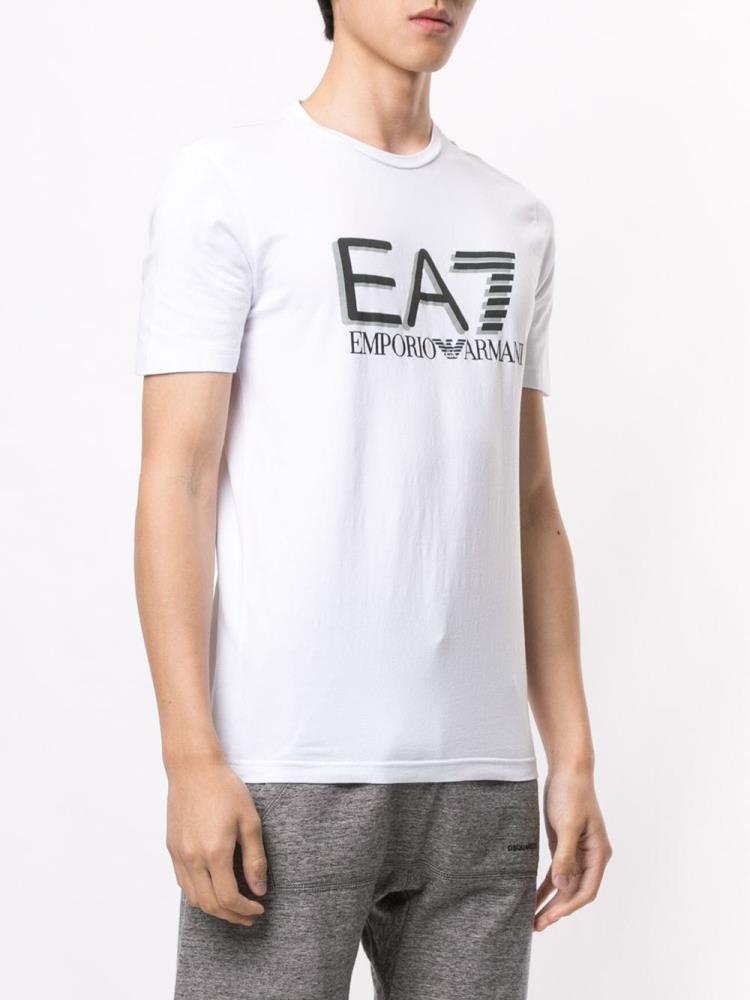 Camiseta Ea7 Emporio Ea7 Large Logo Hombre Blancas | 2YNDTON0