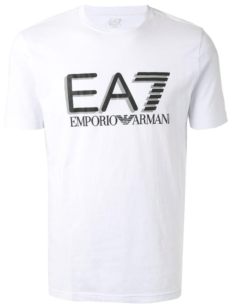 Camiseta Ea7 Emporio Ea7 Large Logo Hombre Blancas | 2YNDTON0