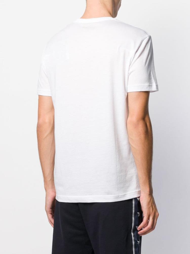 Camiseta Ea7 Emporio Armani Front Logo Hombre Blancas | JWC9U72X