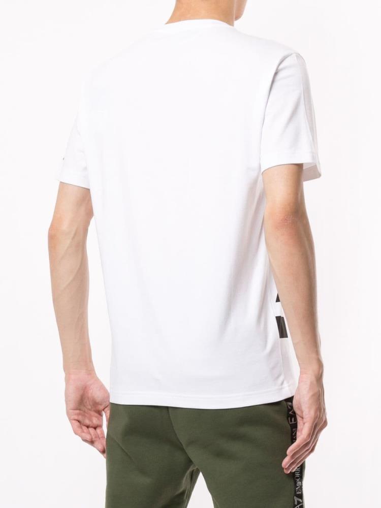 Camiseta Ea7 Emporio Armani Jersey Logo Hombre Blancas | NTD4N0UJ