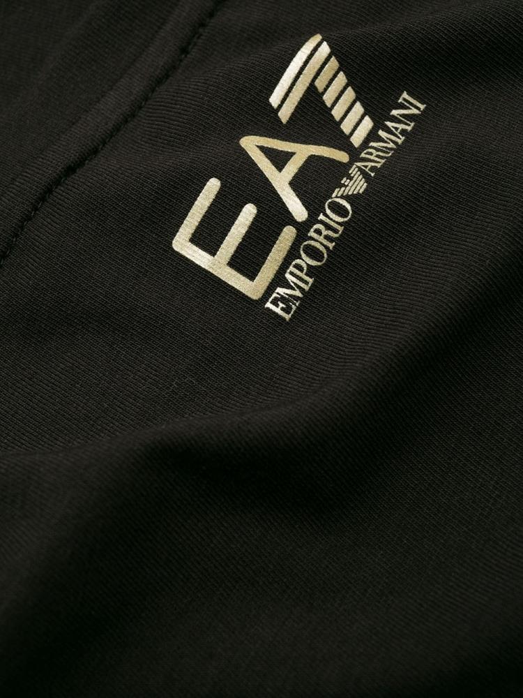 Camiseta Ea7 Emporio Armani Logo Print Mujer Negras | 0ASUIAPC