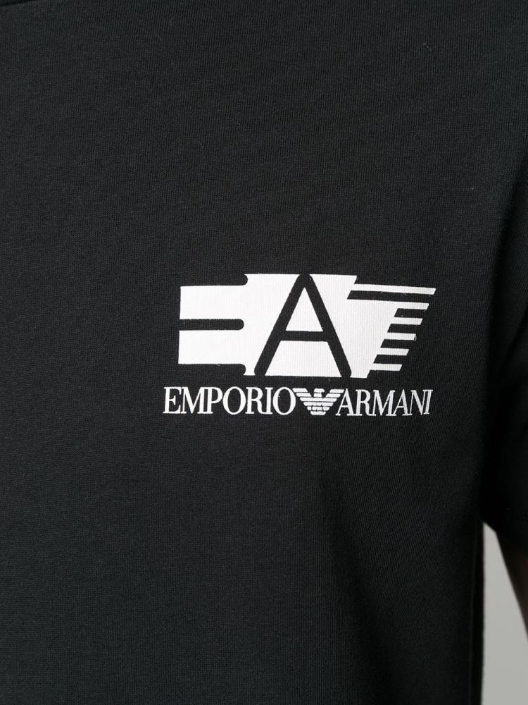 Camiseta Ea7 Emporio Armani Logo Print Hombre Negras | 9QWT5YT7