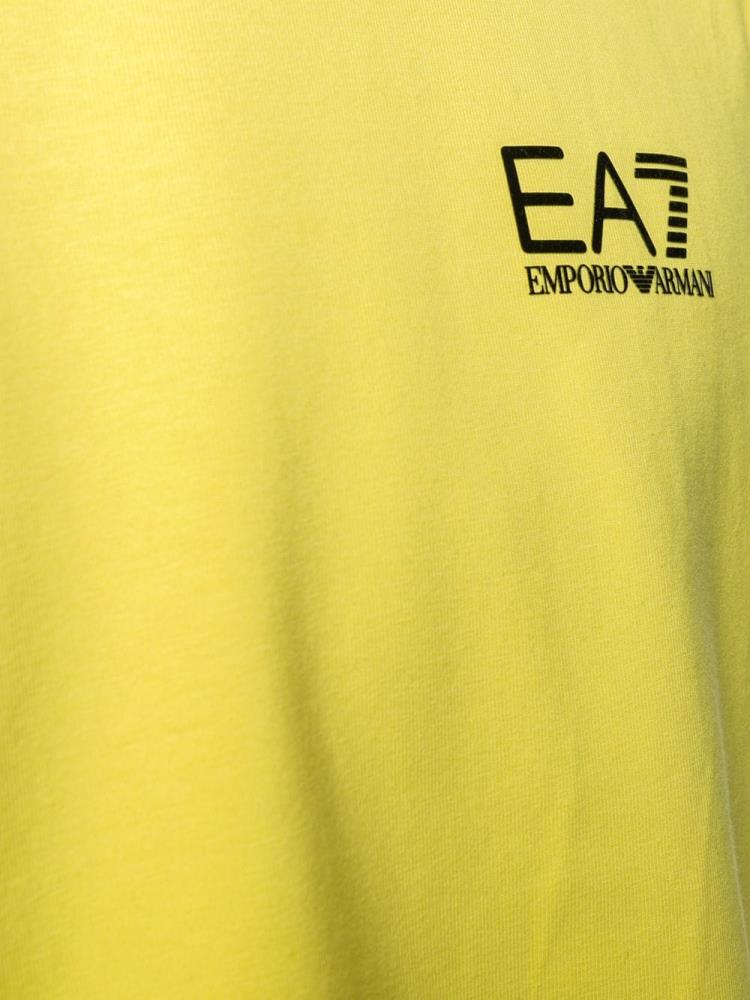 Camiseta Ea7 Emporio Armani Logo Print Hombre Amarillo | B82UBEX6