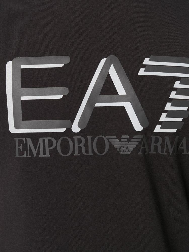 Camiseta Ea7 Emporio Armani Logo Print Hombre Negras | C8URBK36