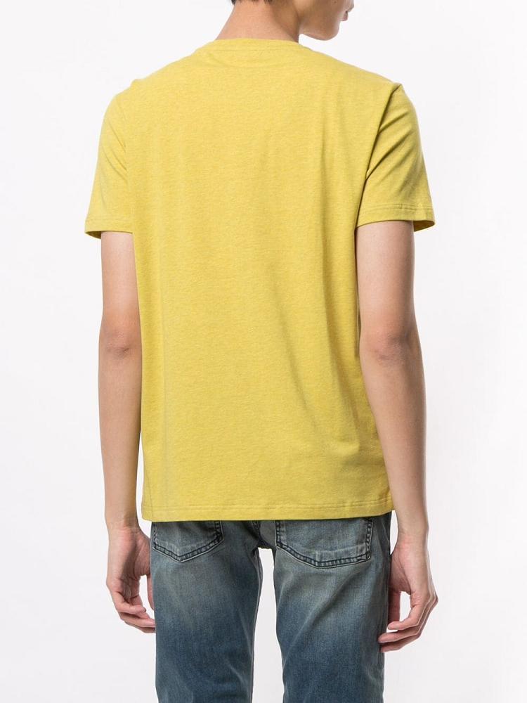 Camiseta Ea7 Emporio Armani Logo Print Hombre Amarillo | E8CUQ2OS