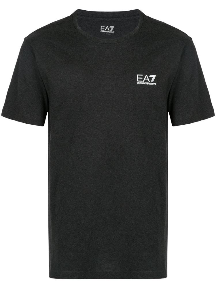 Camiseta Ea7 Emporio Armani Logo Printed Hombre Gris Blancas | G68X52CC