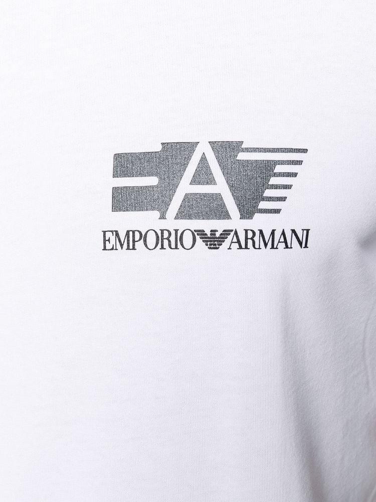 Camiseta Ea7 Emporio Armani Logo Print Hombre Blancas | MIRV0ZFV