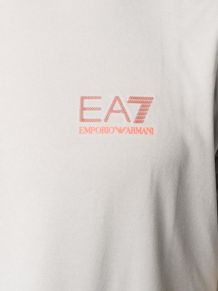 Camiseta Ea7 Emporio Armani Logo Hombre Gris | QQS4E6S1