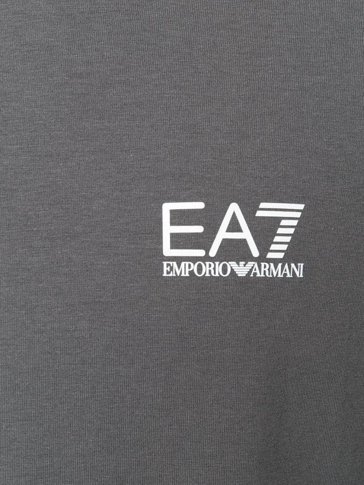 Camiseta Ea7 Emporio Armani Logo Print Hombre Gris | TZK1E0ER