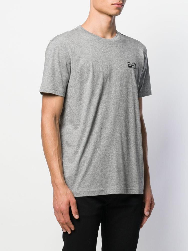 Camiseta Ea7 Emporio Armani Logo Embroidered Hombre Gris | WIR87D36