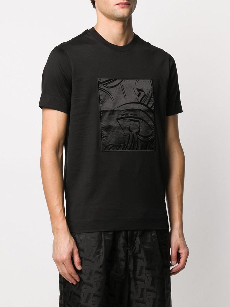 Camiseta Armani Emporio Abstract Logo Hombre Negras | 86IMTEBW