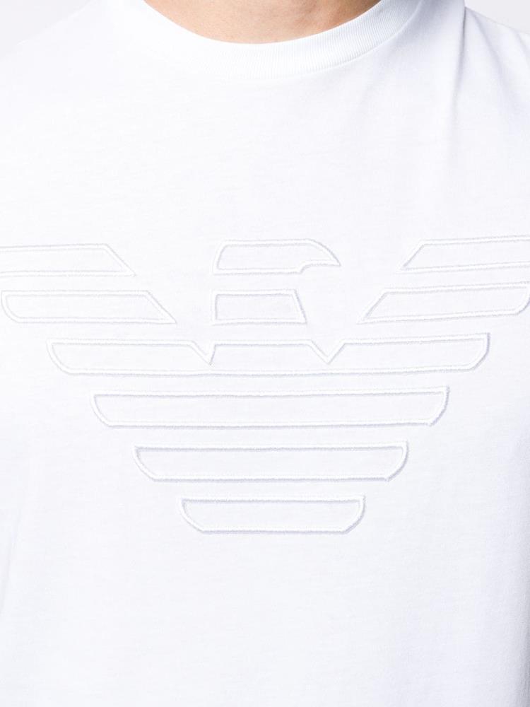 Camiseta Armani Emporio Brand Eagle Printed Hombre Blancas | FY3TV5YQ