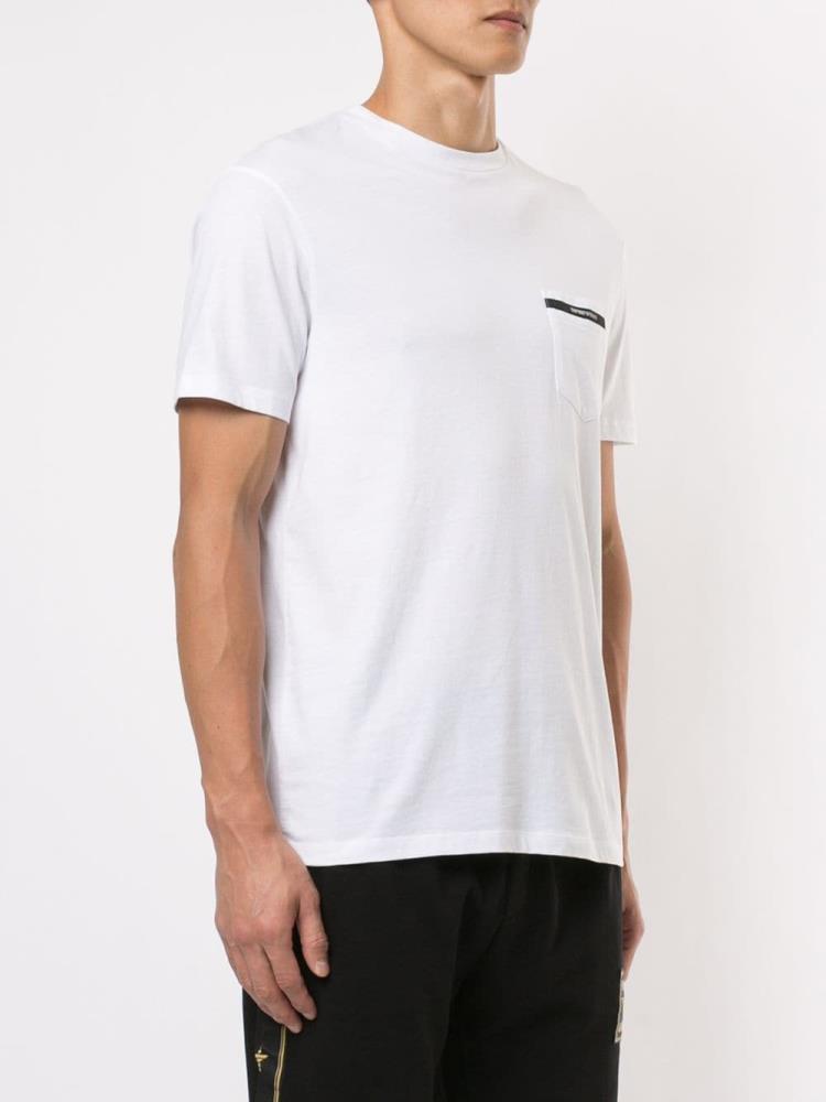 Camiseta Armani Emporio Chest Pocket Hombre Blancas | EO27IZOR