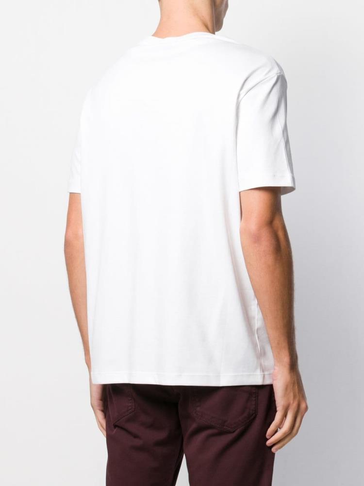 Camiseta Armani Emporio Embroidered 'everyday' Hombre Blancas | 16CF1TZ0