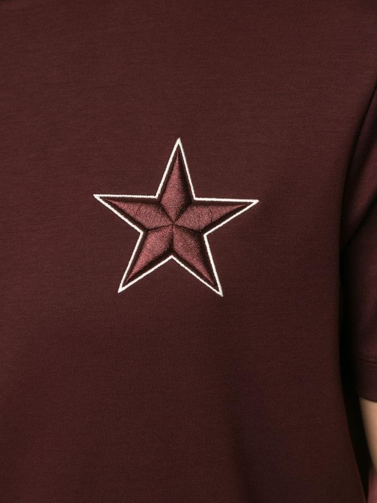 Camiseta Armani Emporio Embroidered Star Hombre Marrones | BCU823PL