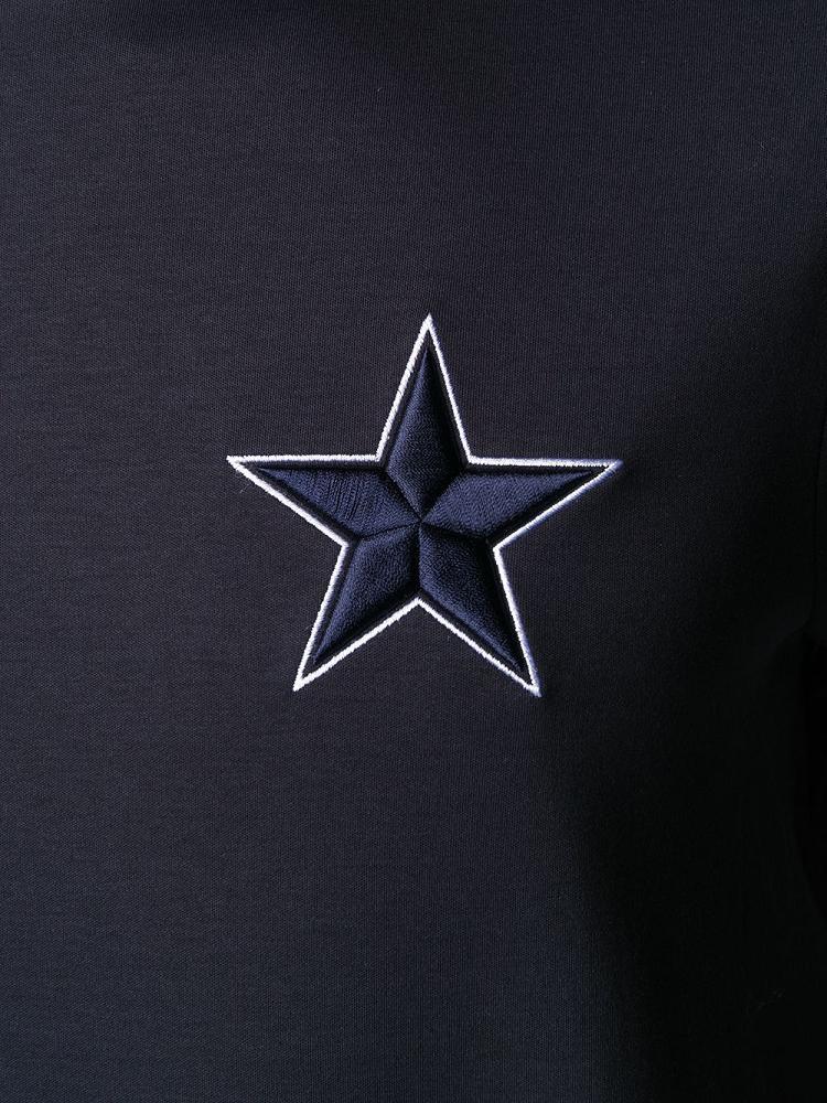 Camiseta Armani Emporio Embroidered Star Hombre Azules | QSYWRJM3