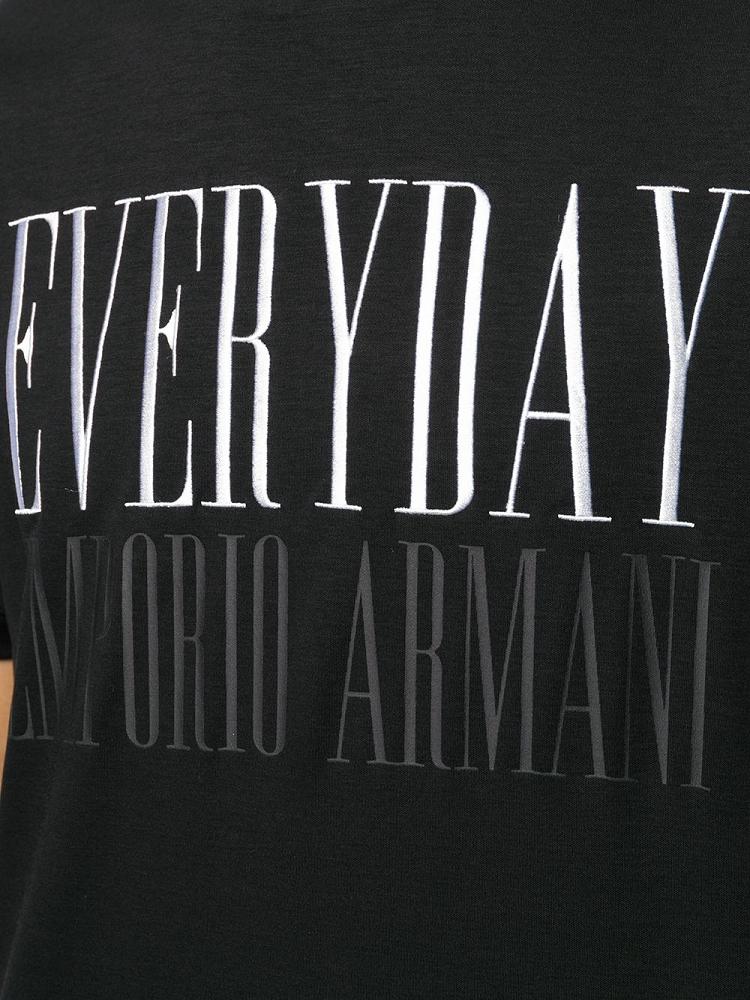 Camiseta Armani Emporio Everyday Print Hombre Negras | 94FEEI8P