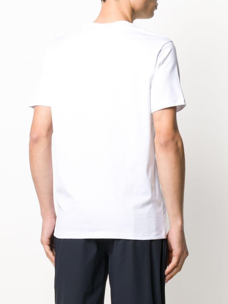 Camiseta Armani Emporio Logo Detail Hombre Blancas | TOB1D3SF