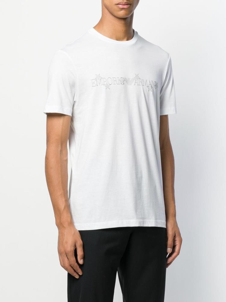 Camiseta Armani Emporio Logo Hombre Blancas | ICIXFABS