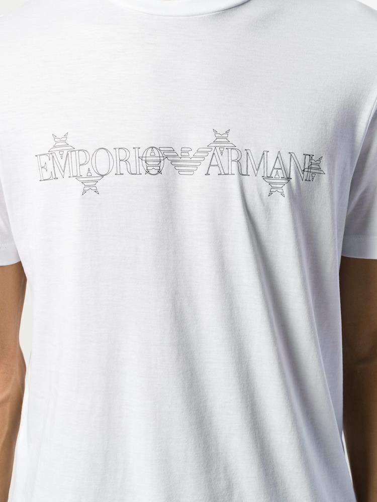 Camiseta Armani Emporio Logo Hombre Blancas | ICIXFABS