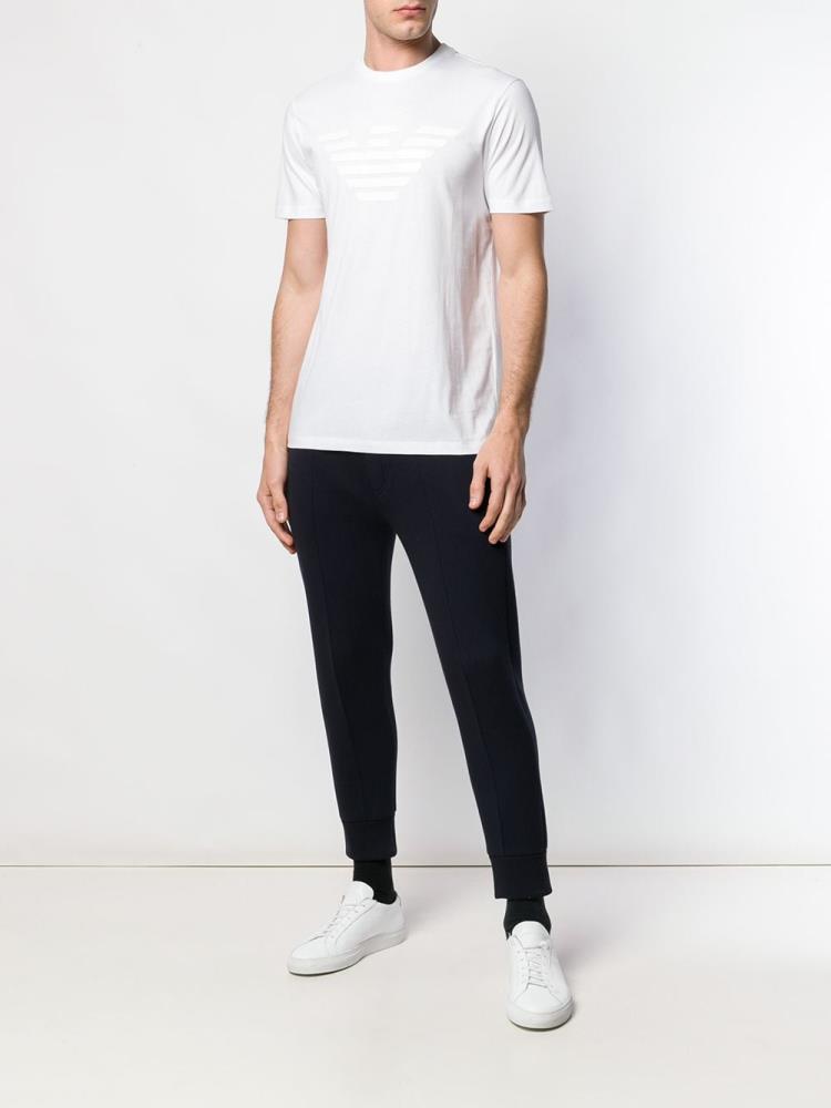 Camiseta Armani Emporio Logo Hombre Blancas | P905IDBV