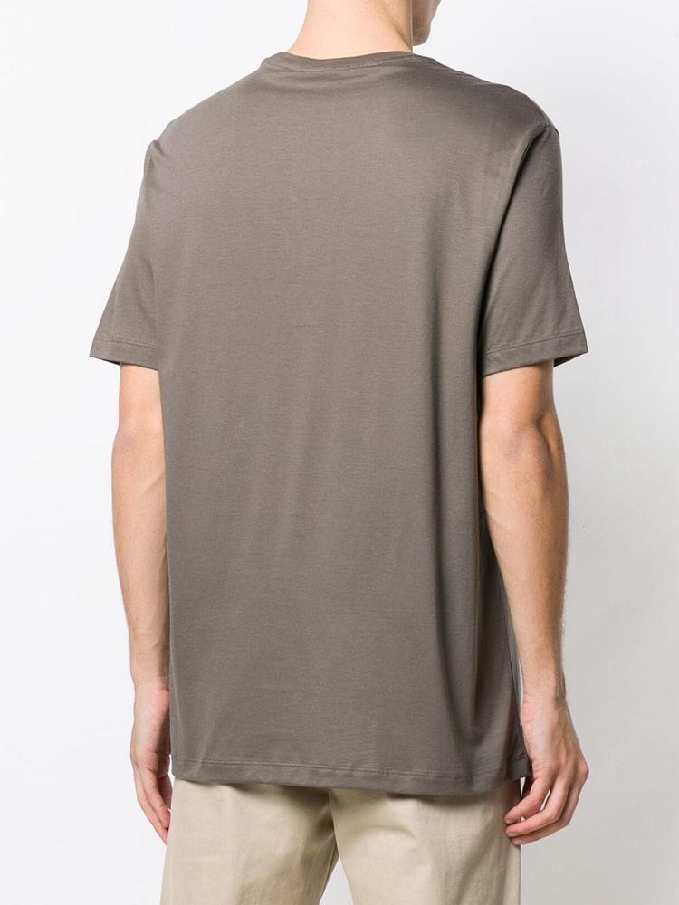 Camiseta Armani Emporio Logo Print Hombre Beige | ANBN4YBE