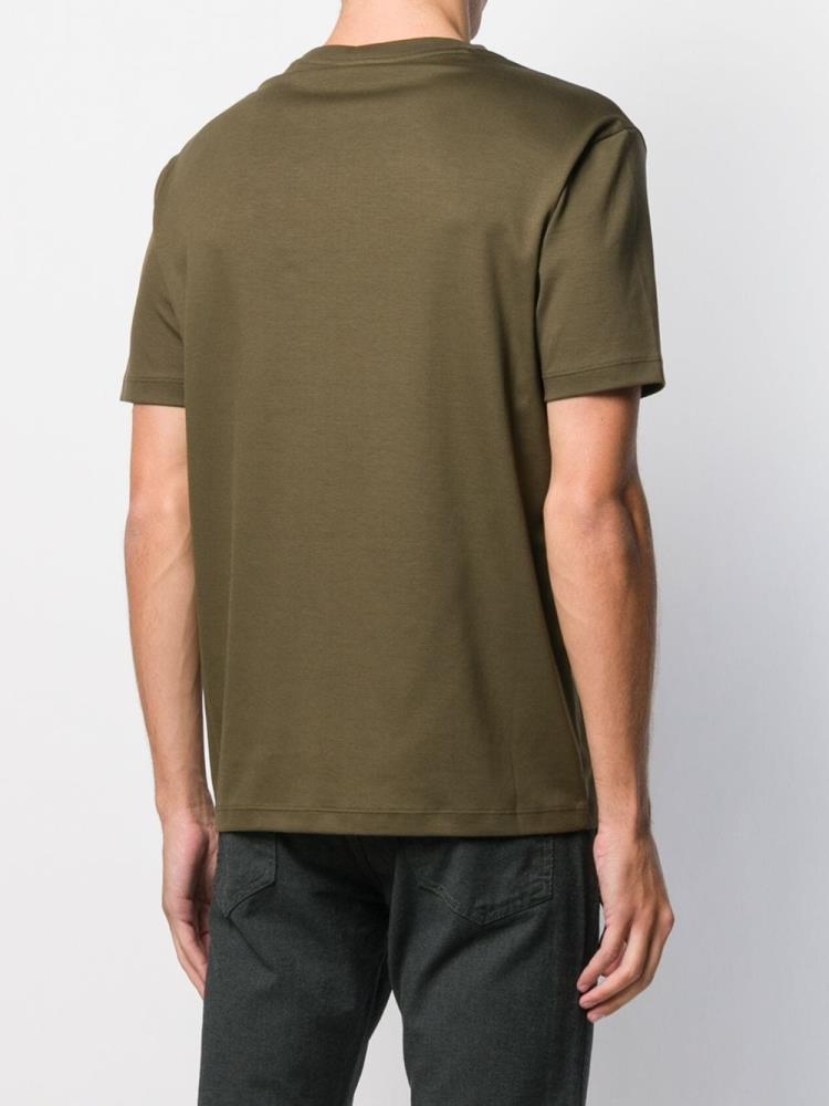 Camiseta Armani Emporio Logo Print Hombre Verde | BC37U1HF