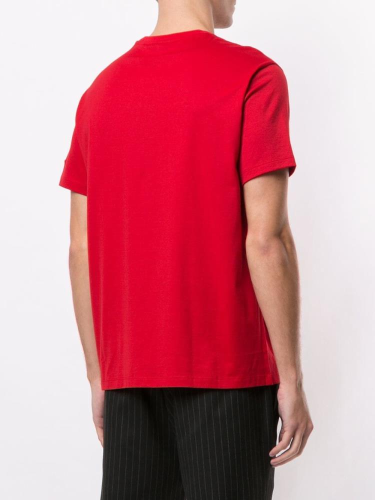 Camiseta Armani Emporio Logo Print Hombre Rojas | CHRNB0Y7