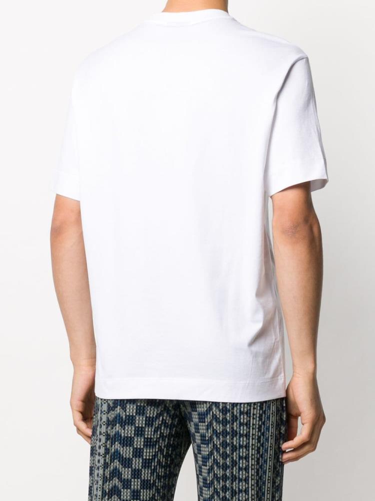 Camiseta Armani Emporio Logo Print Hombre Blancas | YGEAQ8FS