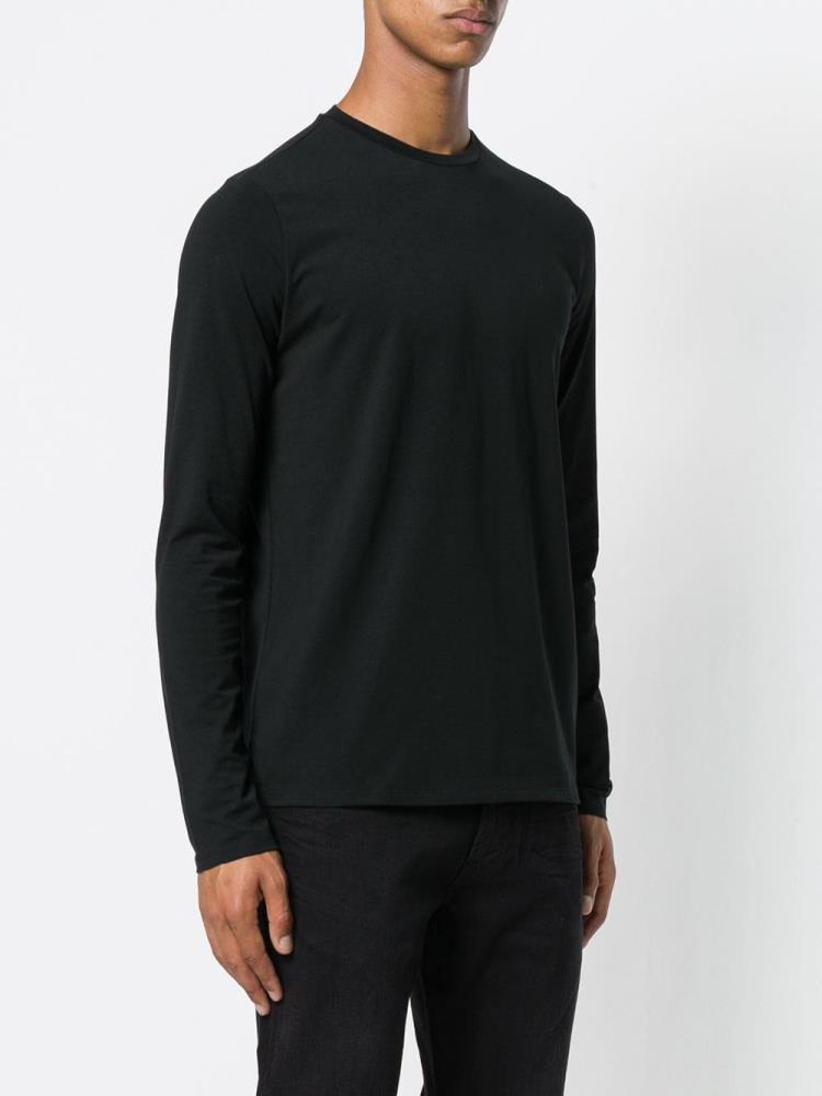 Camiseta Armani Emporio Long Sleeve Hombre Negras | AOL9QPLL