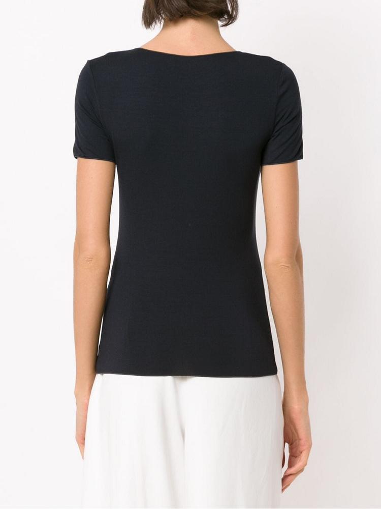 Camiseta Armani Emporio Slim Fit Mujer Azules | Q14S0T5L