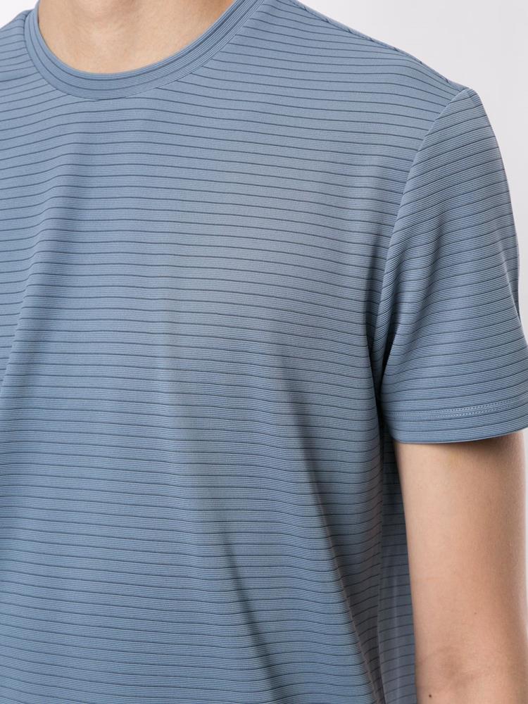 Camiseta Armani Emporio Striped Basic Hombre Azules | 52P45EDY