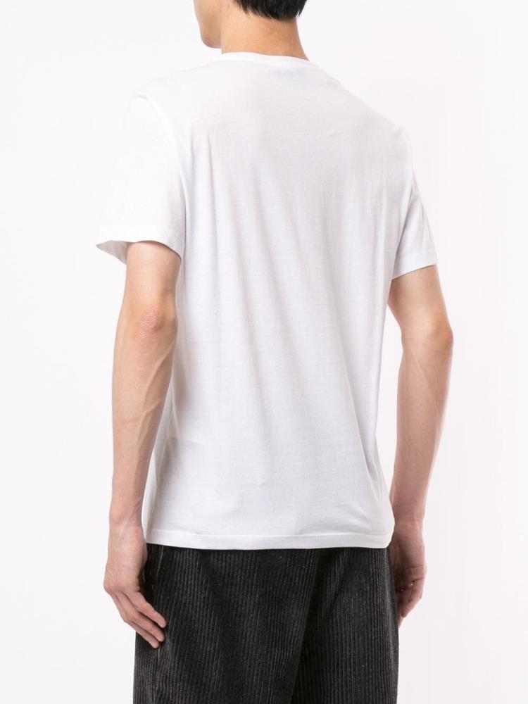 Camiseta Armani Emporio Textured Logo Hombre Blancas | 9MQCNPKW