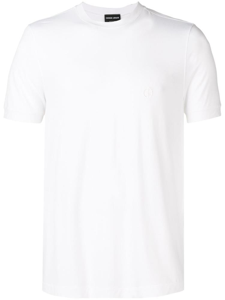 Camiseta Giorgio Armani Slim Fit Hombre Blancas | 3TLCRUO1