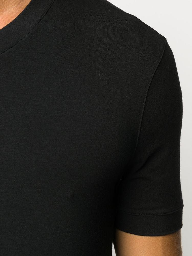 Camiseta Giorgio Armani V Neck Hombre Negras | RJTHESL3