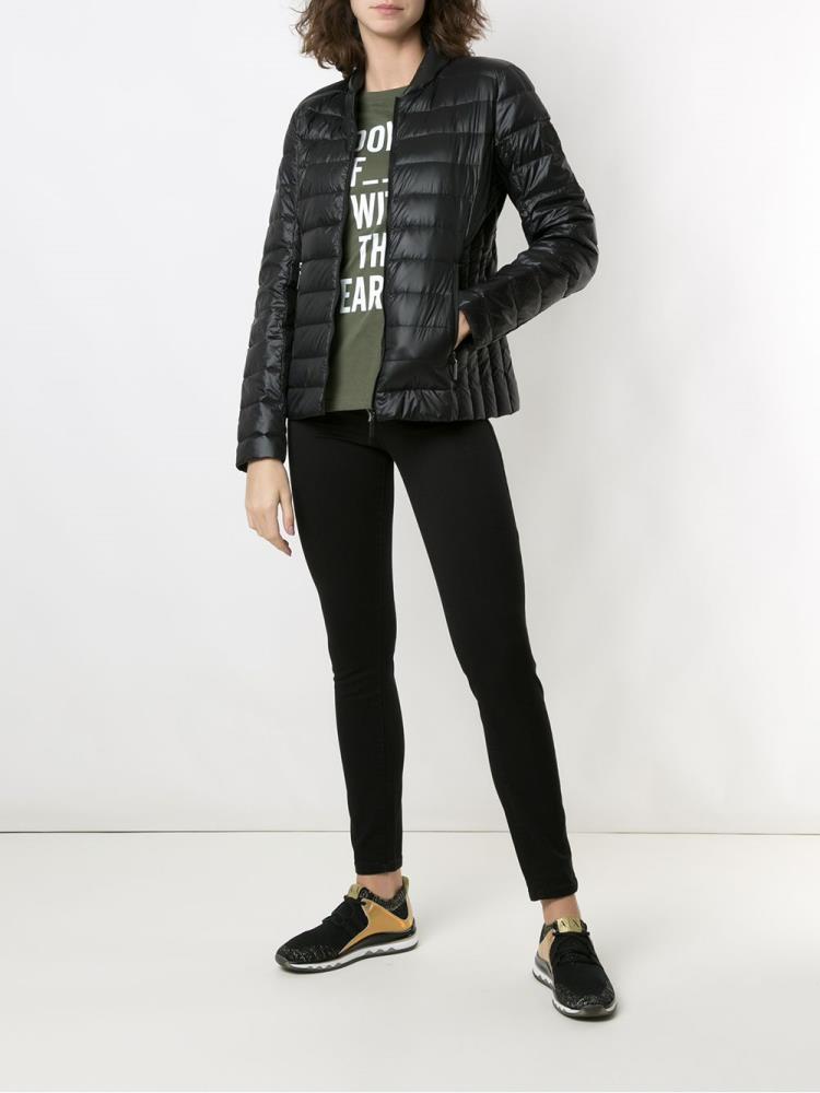 Chaquetas Armani Exchange Zipped Padded Jacket Mujer Negras | NZR85W60