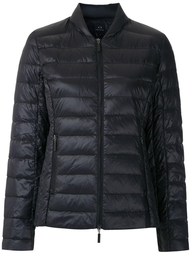 Chaquetas Armani Exchange Zipped Padded Jacket Mujer Negras | NZR85W60