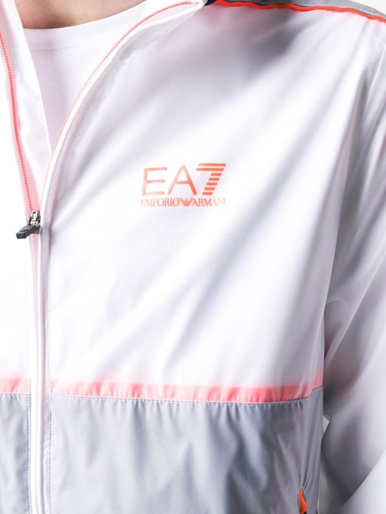 Chaquetas Ea7 Emporio Armani Encapuchado Deporte Jacket Hombre Blancas | C2RNEC45