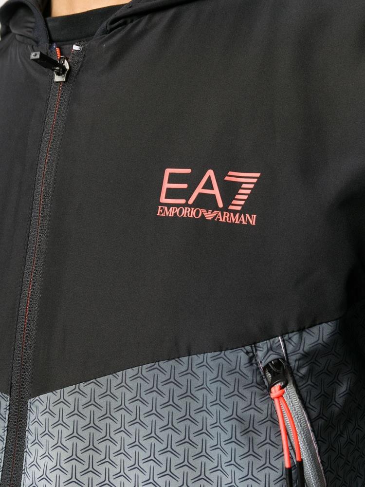 Chaquetas Ea7 Emporio Armani Gradient Print Hombre Negras | N7EVLJN6