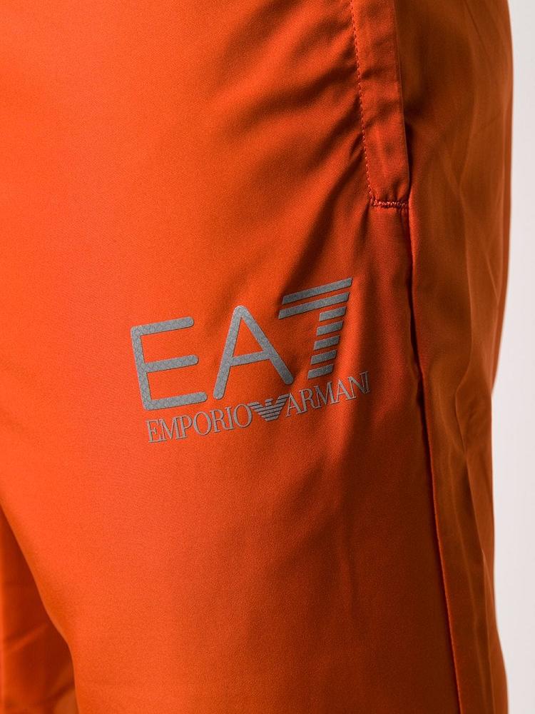 Chaquetas Ea7 Emporio Armani Zipped Encapuchado Hombre Naranjas | 9JI3QYAS