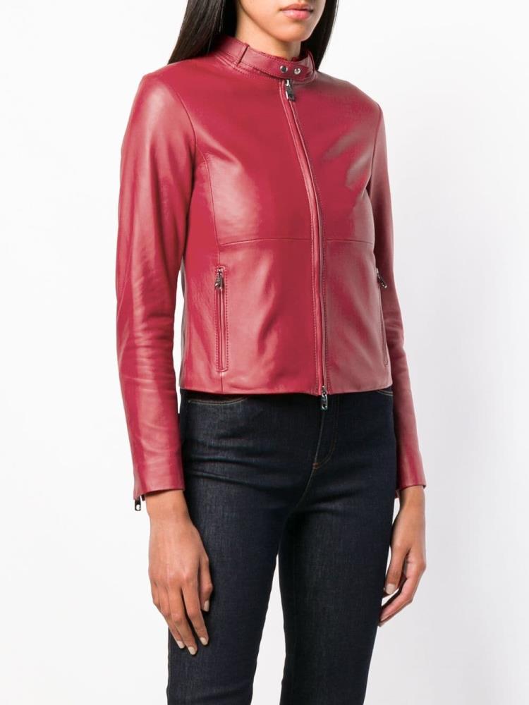 Chaquetas Armani Emporio Fitted Ciclismo Jacket Mujer Rojas | L5X2199B