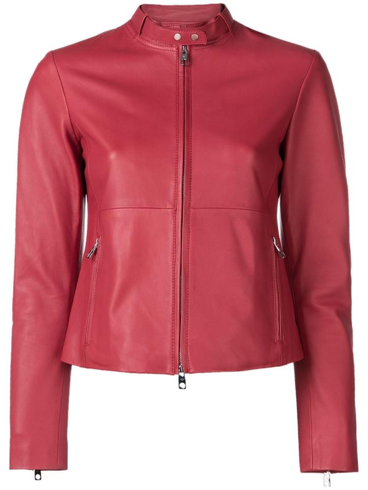 Chaquetas Armani Emporio Fitted Ciclismo Jacket Mujer Rojas | L5X2199B