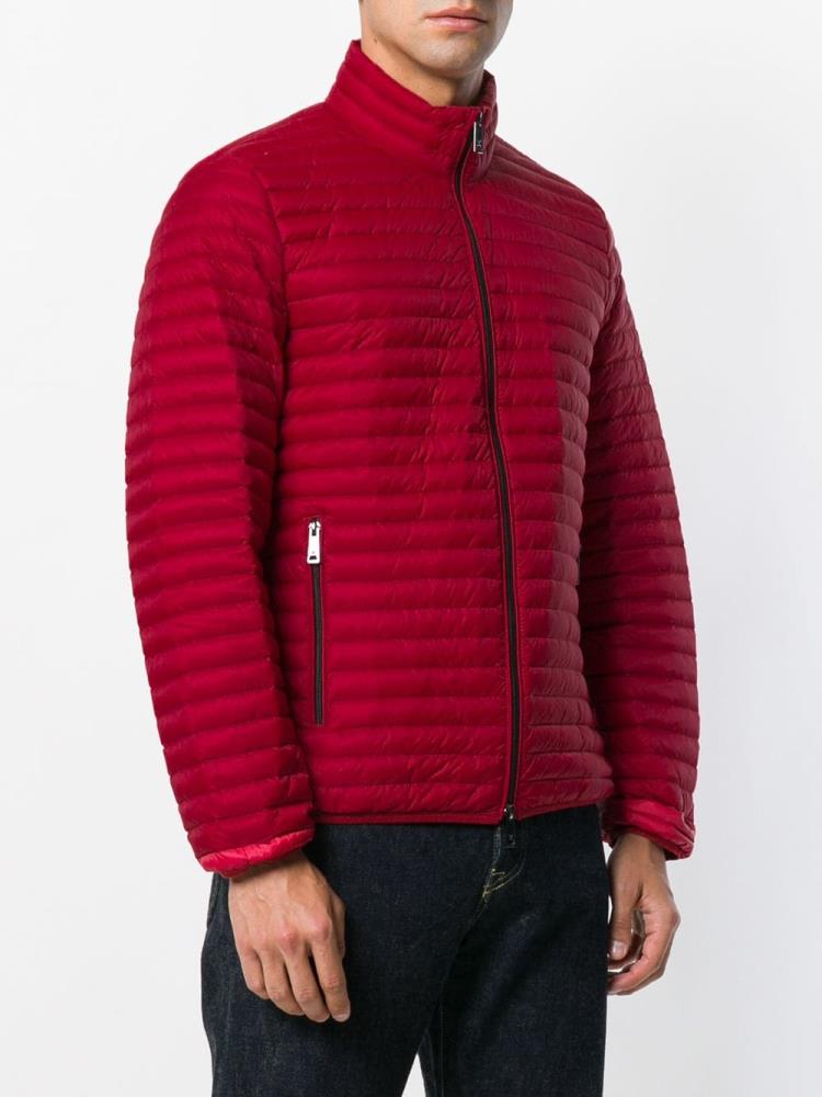 Chaquetas Armani Emporio Long Sleeve Padded Jacket Hombre Rojas | SLEEAQ5Y