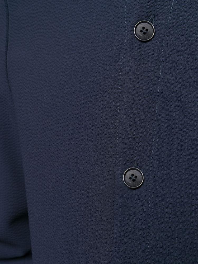 Chaquetas Giorgio Armani Mandarin Collar Buttoned Hombre Azules | 3CHN9T5O