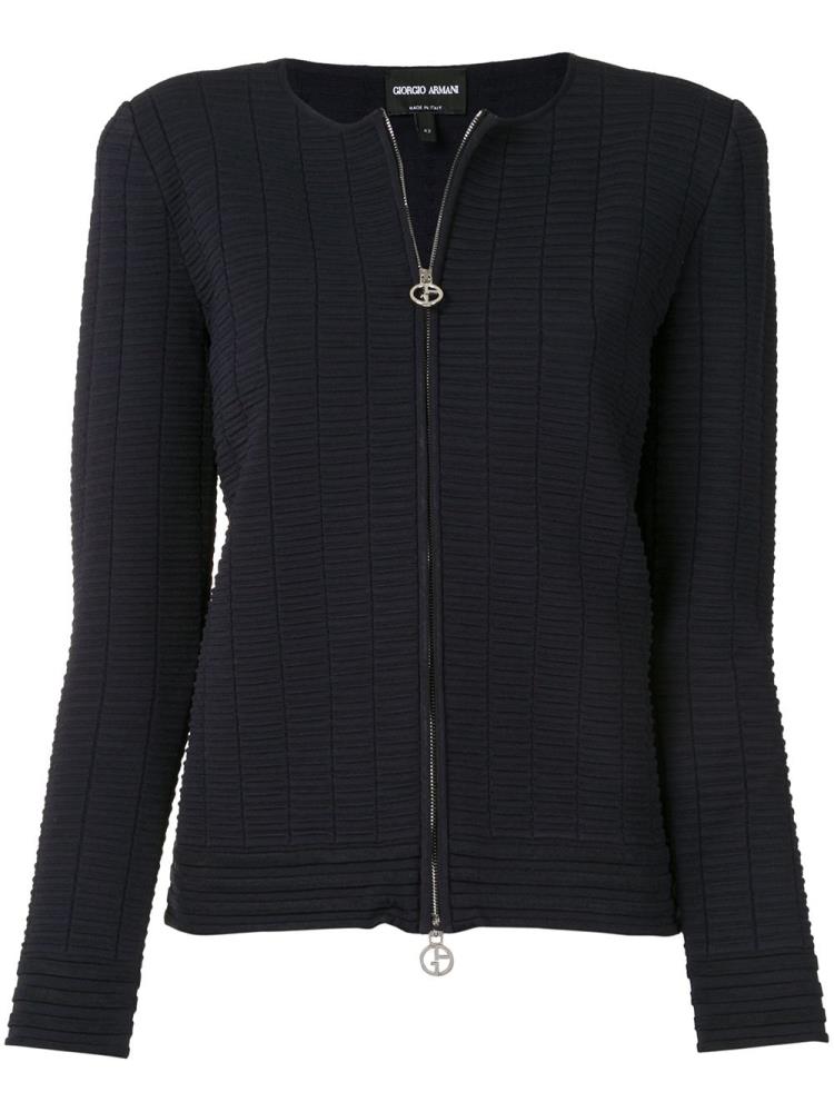 Chaquetas Giorgio Armani Zipped Up Mujer Negras | AXGHFTDU