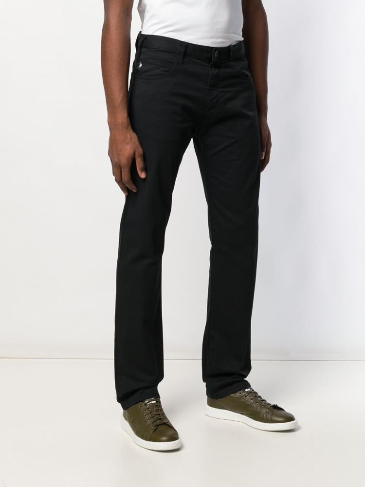 Chinos Armani Emporio Regular Slim Hombre Negras | EREXBF7Y