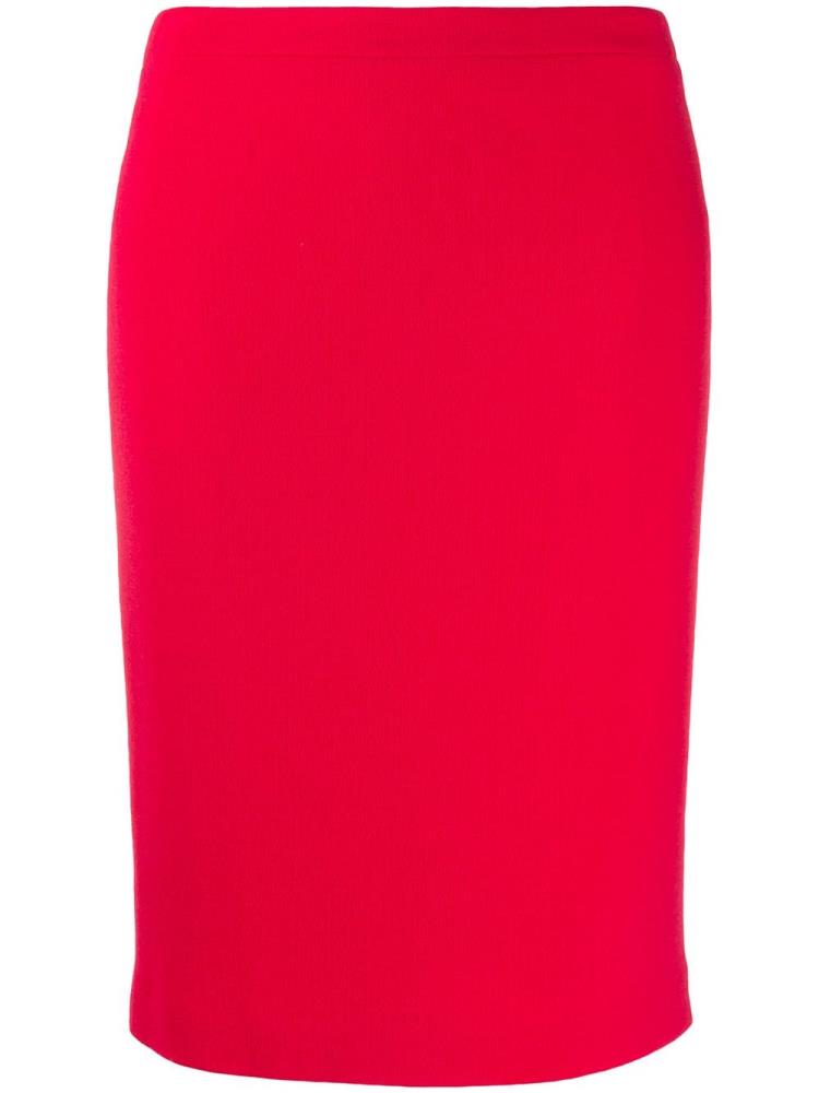 Falda Armani Emporio High Cintura Pencil Skirt Mujer Rojas | B3NEAY57