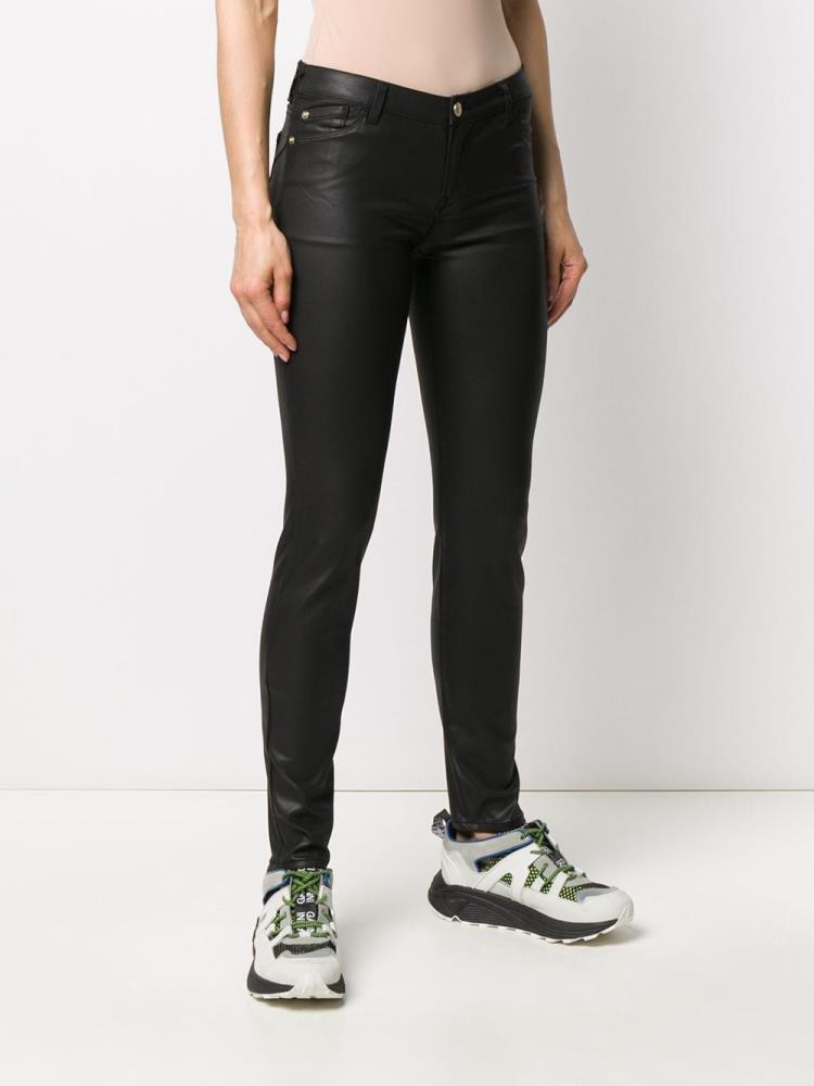 Jeans Armani Emporio High Rise Skinny Fit Mujer Negras | VXTP98AY